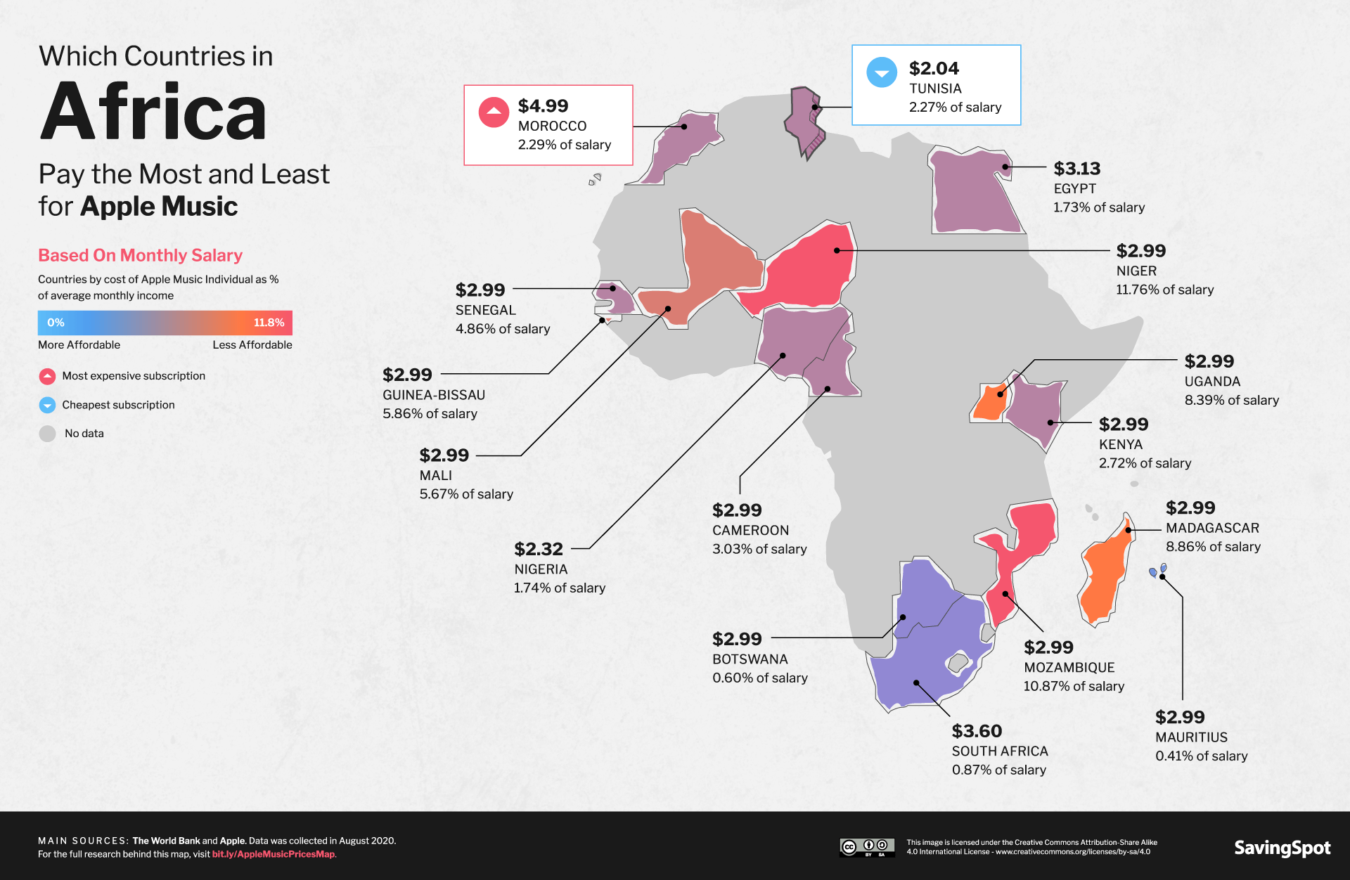 Africa Apple Music Map